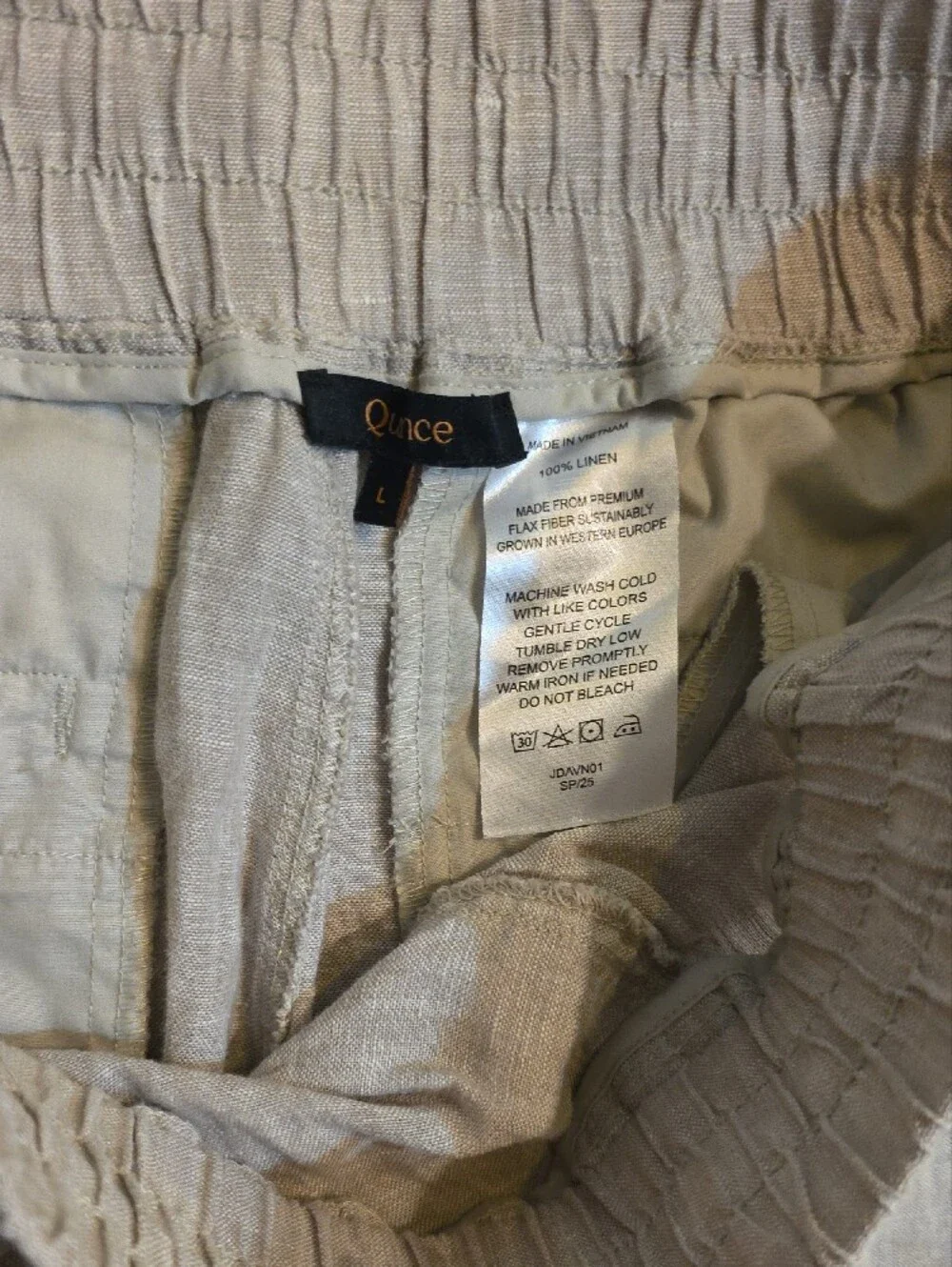 Quince Light Flax Linen-Blend Drawstring Pants